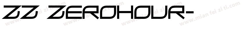 ZZ ZeroHour字体转换